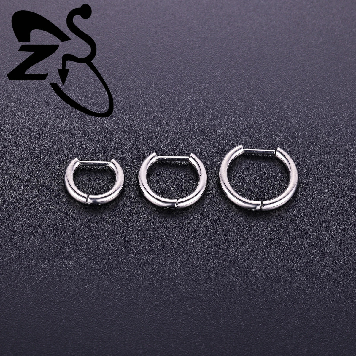 Titanium hoop earrings 18G for helix and cartilage piercings by HSF Marketplace