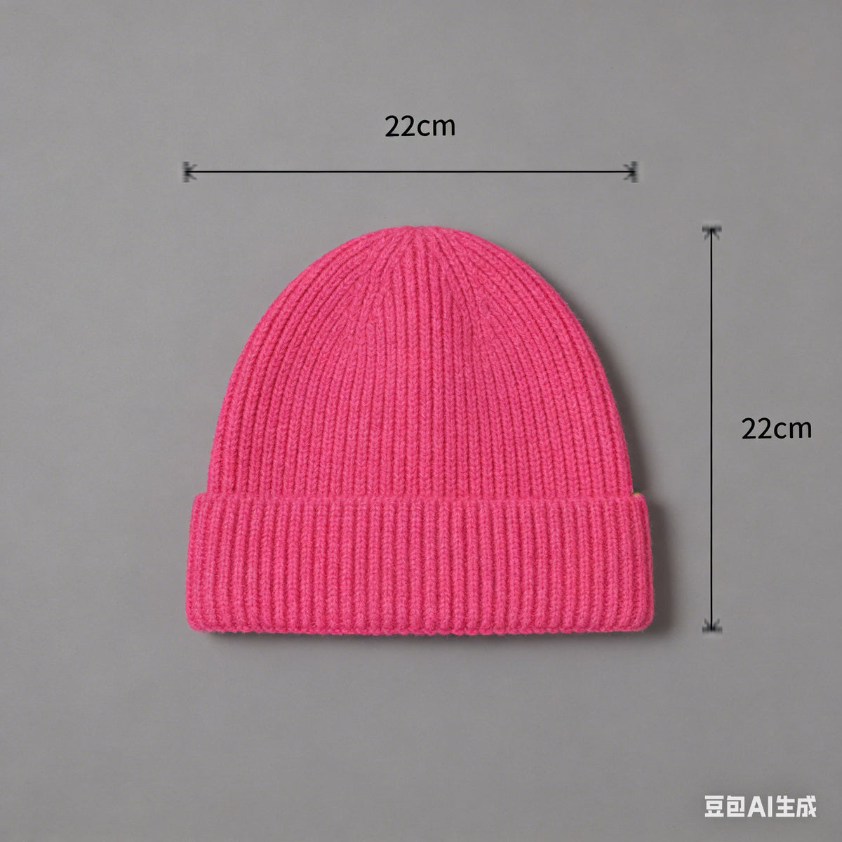 Warm knitted melon hat, winter beanie for men and women in a cozy textured design