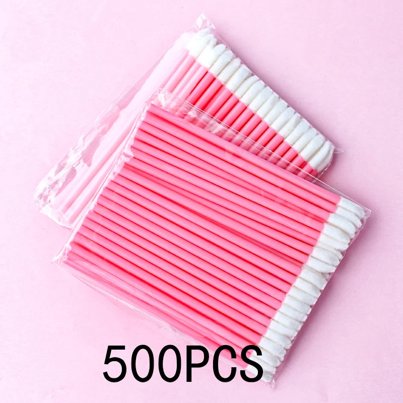 Wholesale lip brushes and lip gloss applicator wands set with disposable makeup brushes for lipstick application