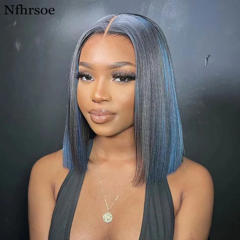 HSF Marketplace blonde human hair pixie cut headband wig for women with high-gloss finish