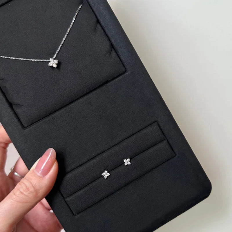 3/4/5MM 925 Sterling Silver 5A Zircon Simple Star Tiny Stud Earrings for Women Fine Jewelry Minimalist Ear Hole Care Accessories