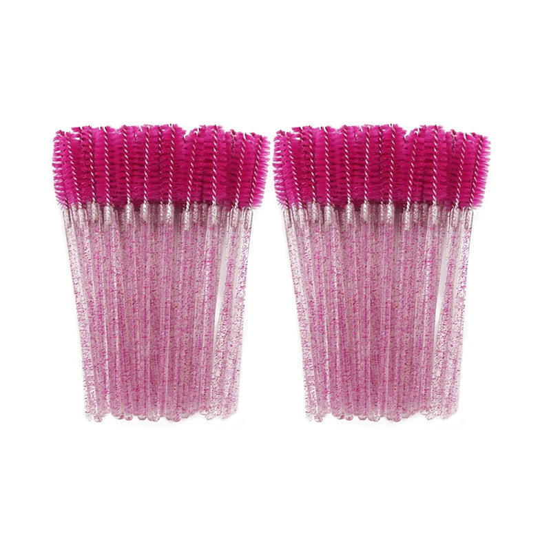 50-piece HSF Marketplace eyelash brush set for false eyelash extensions and makeup application