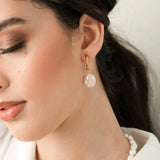 KKBEAD Exquisite Natural Freshwater Pearl Hoop Earrings Fashion Daily Handmade Drop Earring Jewelry Bijoux
