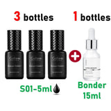 HSF Marketplace Gollee 0.5s eyelash extension glue, fast-drying waterproof eyelash adhesive for salon false eyelash applications