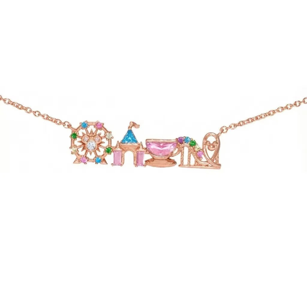 18K gold plated zircon pendant necklace by HSF Marketplace on a simple chain