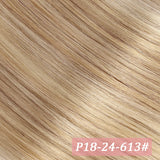 Straight Brazilian Remy human hair wrap-around clip-in ponytail extension, 200 grams, 18–28 inches