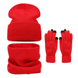 Warm knit beanie, scarf and gloves set for men and women by HSF Marketplace
