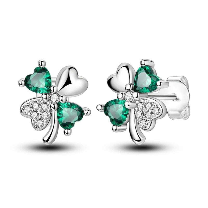 Hypoallergenic CZ zircon hoop earrings in 925 sterling silver by HSF Marketplace