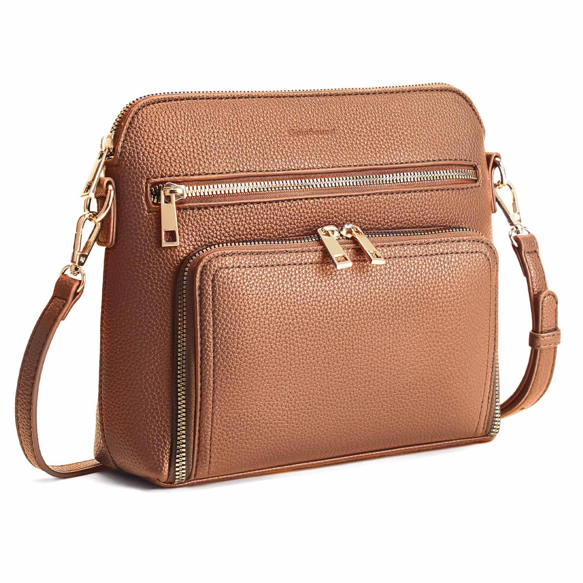 Women's shoulder bag with adjustable strap, multi-pocket design, crossbody style, by HSF Marketplace, featuring a stylish and functional purse