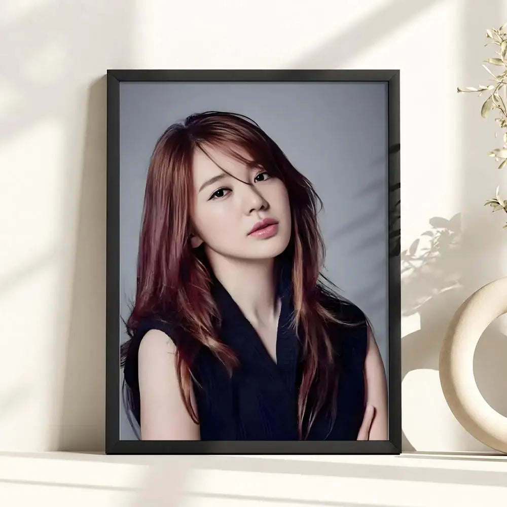 Yoon Eun Hye retro visual poster, K-culture home decor by HSF Marketplace