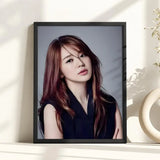 Yoon Eun Hye retro visual poster, K-culture home decor by HSF Marketplace