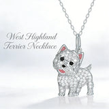 Cute beagle pendant necklace, elegant dog lover jewelry by HSF Marketplace