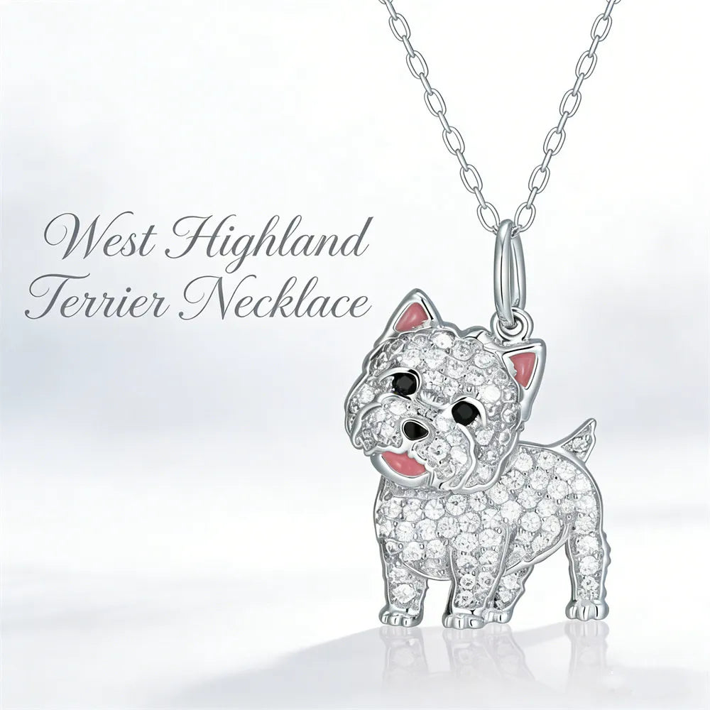 Cute beagle pendant necklace, elegant dog lover jewelry by HSF Marketplace
