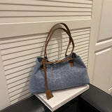 Leopard PU leather shoulder bag for women, trendy tote handbag by HSF Marketplace