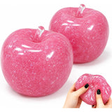 New Apple Slushie Squishy Fidget Toy Crunchy Moldable Non-Bounce Sensory Stress Reliever Medium Grip Strength Slow Rising Gift