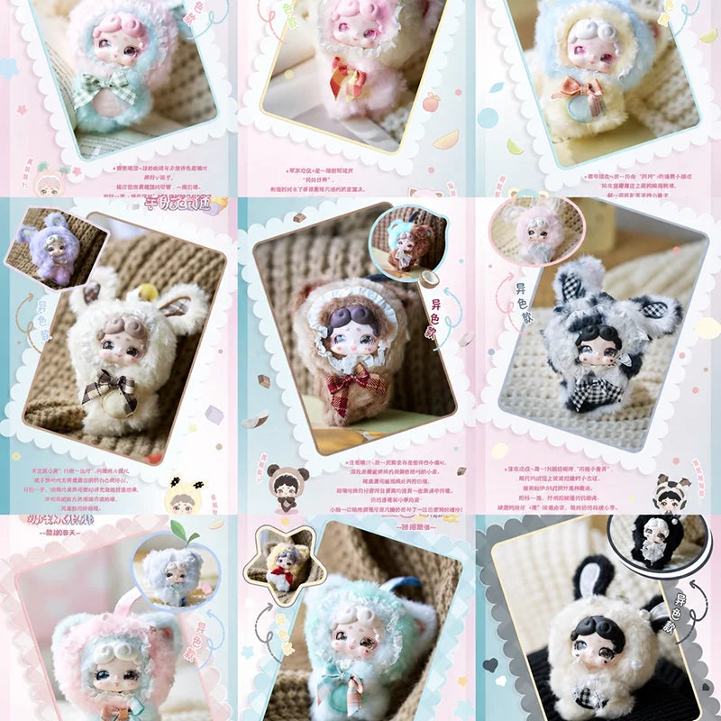 LuckyDeerNai Mini 2 plush blind box figure, cute fluffy rabbit doll collectible desktop ornament by HSF Marketplace