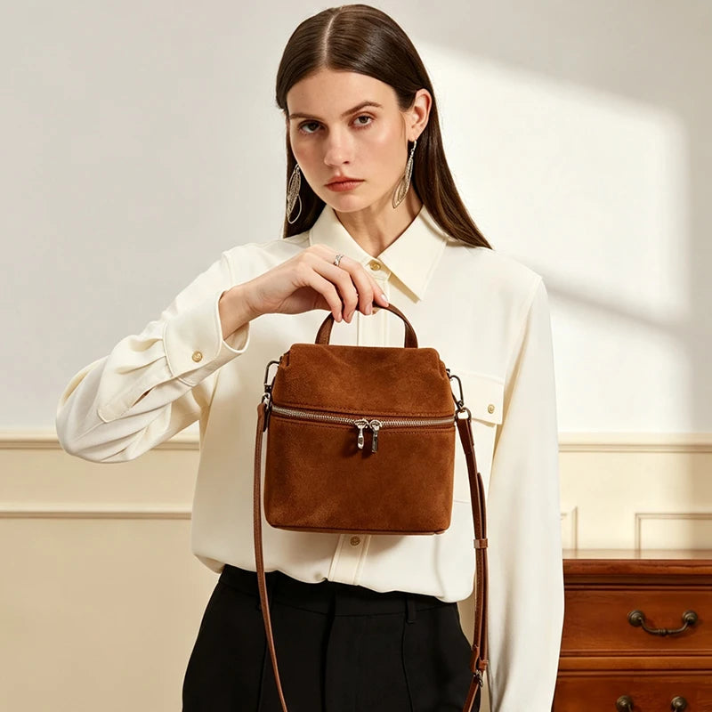 Genuine leather women's shoulder and crossbody handbag by HSF Marketplace