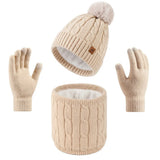 Warm winter hat scarf gloves set for men and women by HSF Marketplace, featuring coordinated cold-weather accessories
