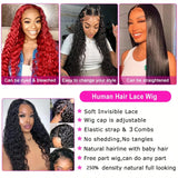 13x4 13x6 HD Lace Frontal Wig Brazilian Virgin Cuticle Aligned Human Hair For Black Women Pre Plucked Baby Hair Natural Hairline Loose Deep Wave Curly Wigs