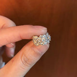 Shiny zircon adjustable metal ear cuff clip earring for women and girls, no ear holes required