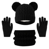 Children's winter hat, scarf, and glove set with snowflake design by HSF Marketplace