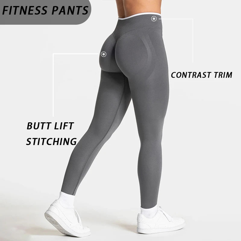 Women's high-rise seamless peach lift leggings with tummy control by HSF Marketplace
