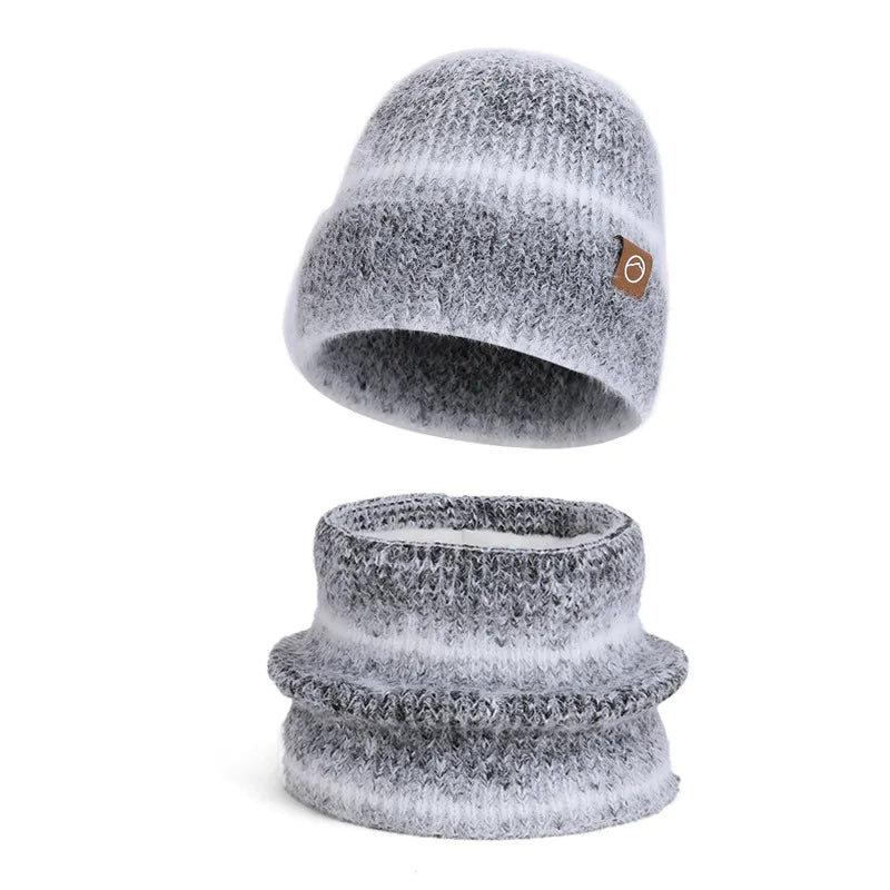 Women's winter cap, gloves and scarf set with fleece lining by HSF Marketplace
