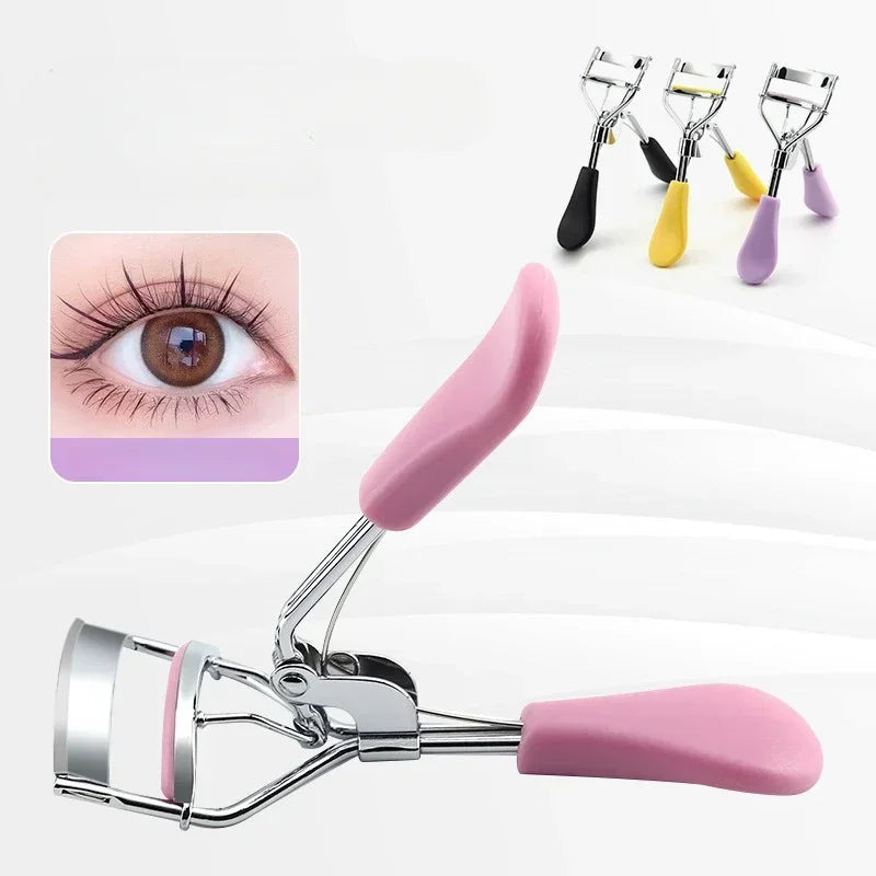 Multicolor woman eyelash curler from HSF Marketplace, professional makeup tool for curling and lifting natural eyelashes.