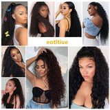 HSF Marketplace human hair drawstring afro curly ponytail hairpiece in natural kinky curl texture