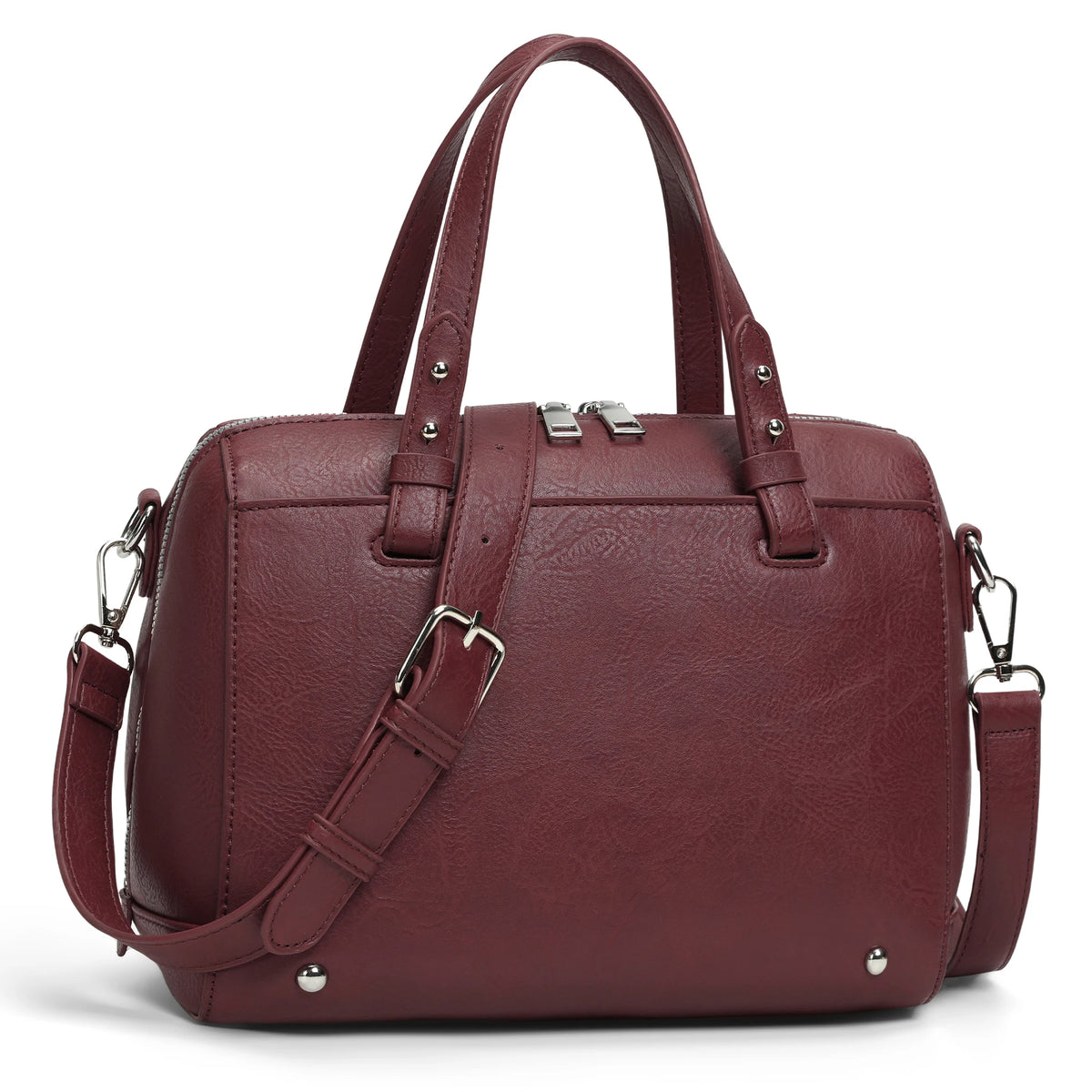 Women's faux leather crossbody shoulder bag with adjustable strap by HSF Marketplace