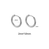 6PCS stainless steel textured hoop earring components for DIY jewelry making by HSF Marketplace