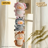 52TOYS LuLu the Piggy Animal Party Vol. 2 butler PVC face plush keychain blind box collectible