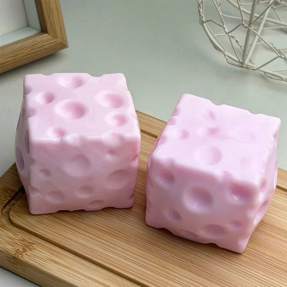Crunchy Soft Cheese Cube Peanut Pudding Soap Corn Squishy Toy ASMR Sensory Fidget Toy Anti Stress Gift For Adults