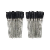 50-piece HSF Marketplace eyelash brush set for lash extensions and makeup application