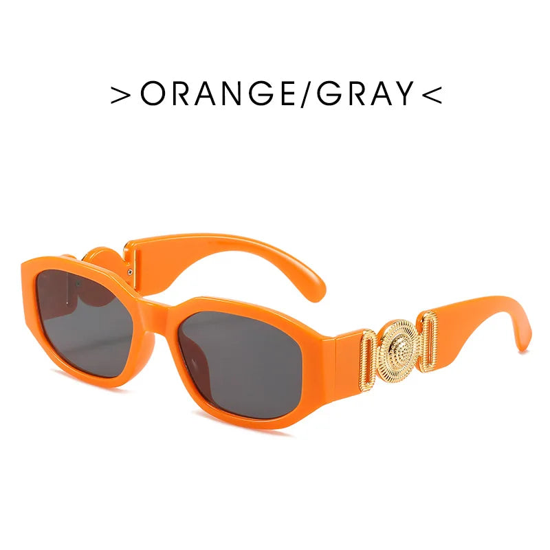 Vintage square sunglasses for men and women by HSF Marketplace, stylish rectangle frame fashion sunglasses with vintage-inspired design.