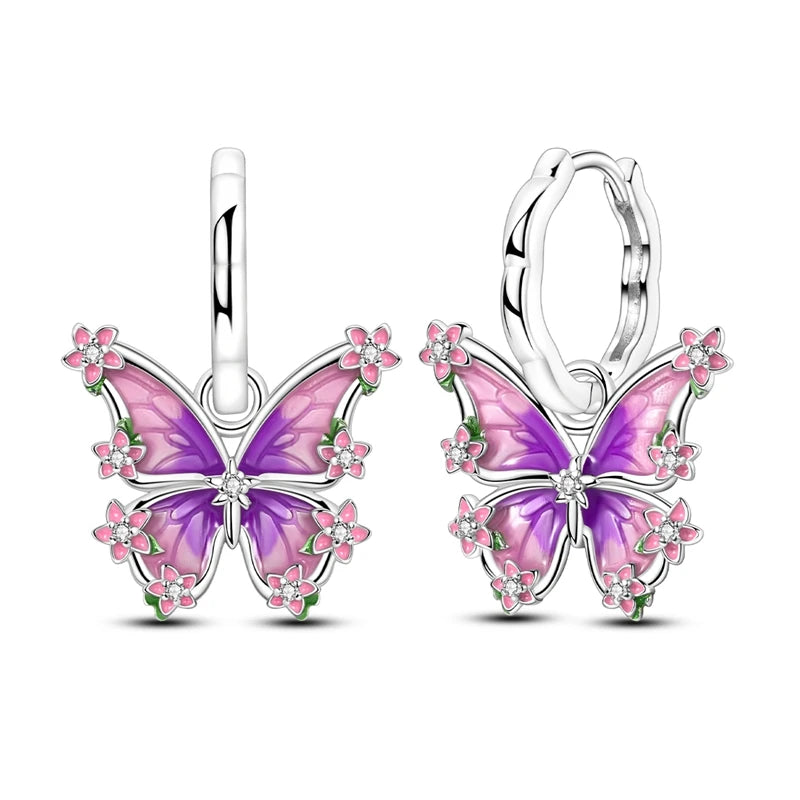 Hypoallergenic CZ zircon hoop earrings in 925 sterling silver by HSF Marketplace