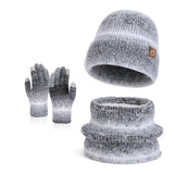 Women's winter cap, gloves and scarf set with soft fleece lining by HSF Marketplace