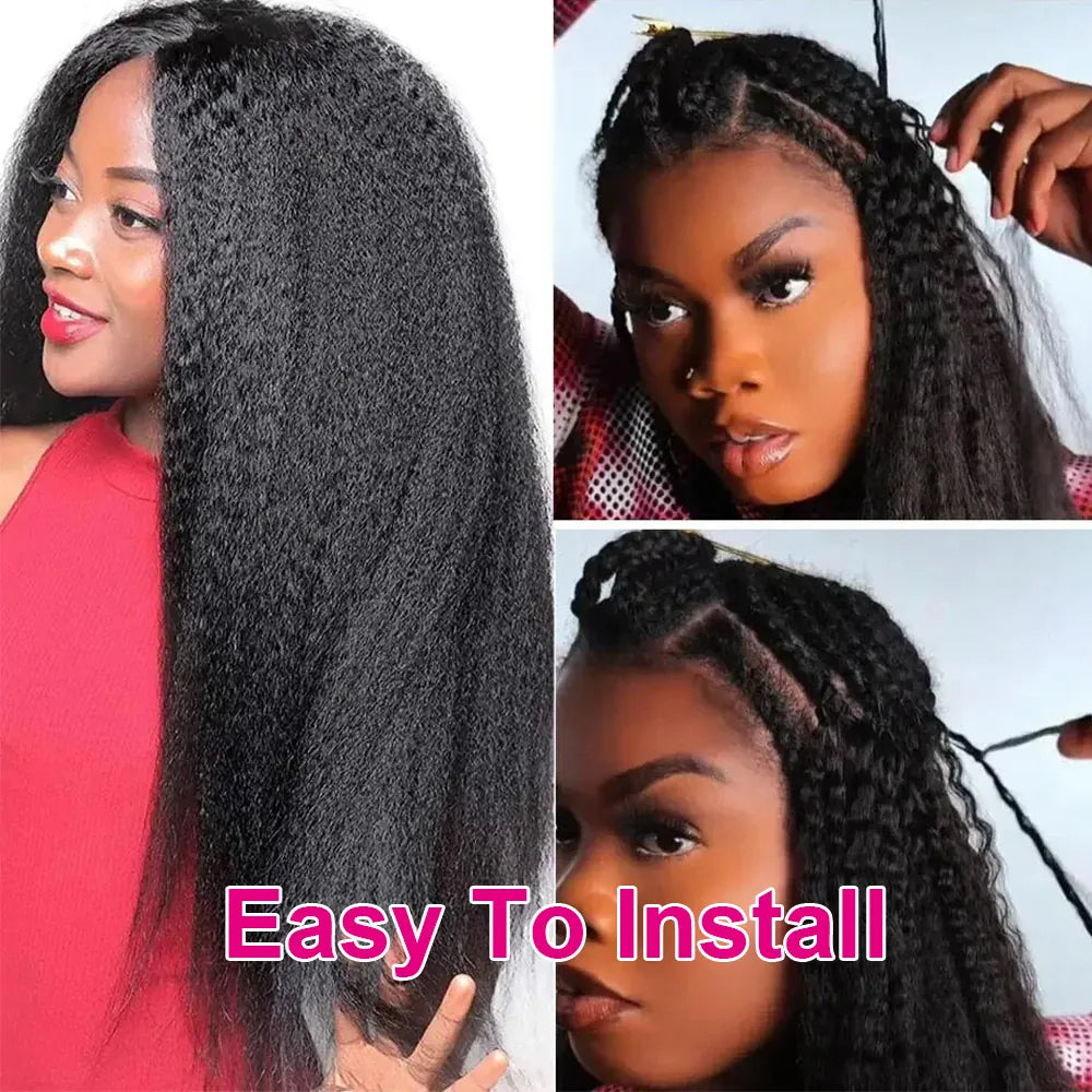 12A Kinky Straight Crochet Human Hair Bundles Miracle Knots Crochet Hair Human Hair Crochet Braids 16-26 Inch Burmese Curly Feather Crochet Human Hair Extension Pre Separated Knotless Reusable Crochet Human Hair For Black Wom
