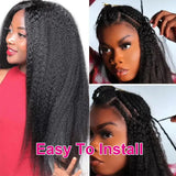 12A Kinky Straight Crochet Human Hair Bundles Miracle Knots Crochet Hair Human Hair Crochet Braids 16-26 Inch Burmese Curly Feather Crochet Human Hair Extension Pre Separated Knotless Reusable Crochet Human Hair For Black Wom