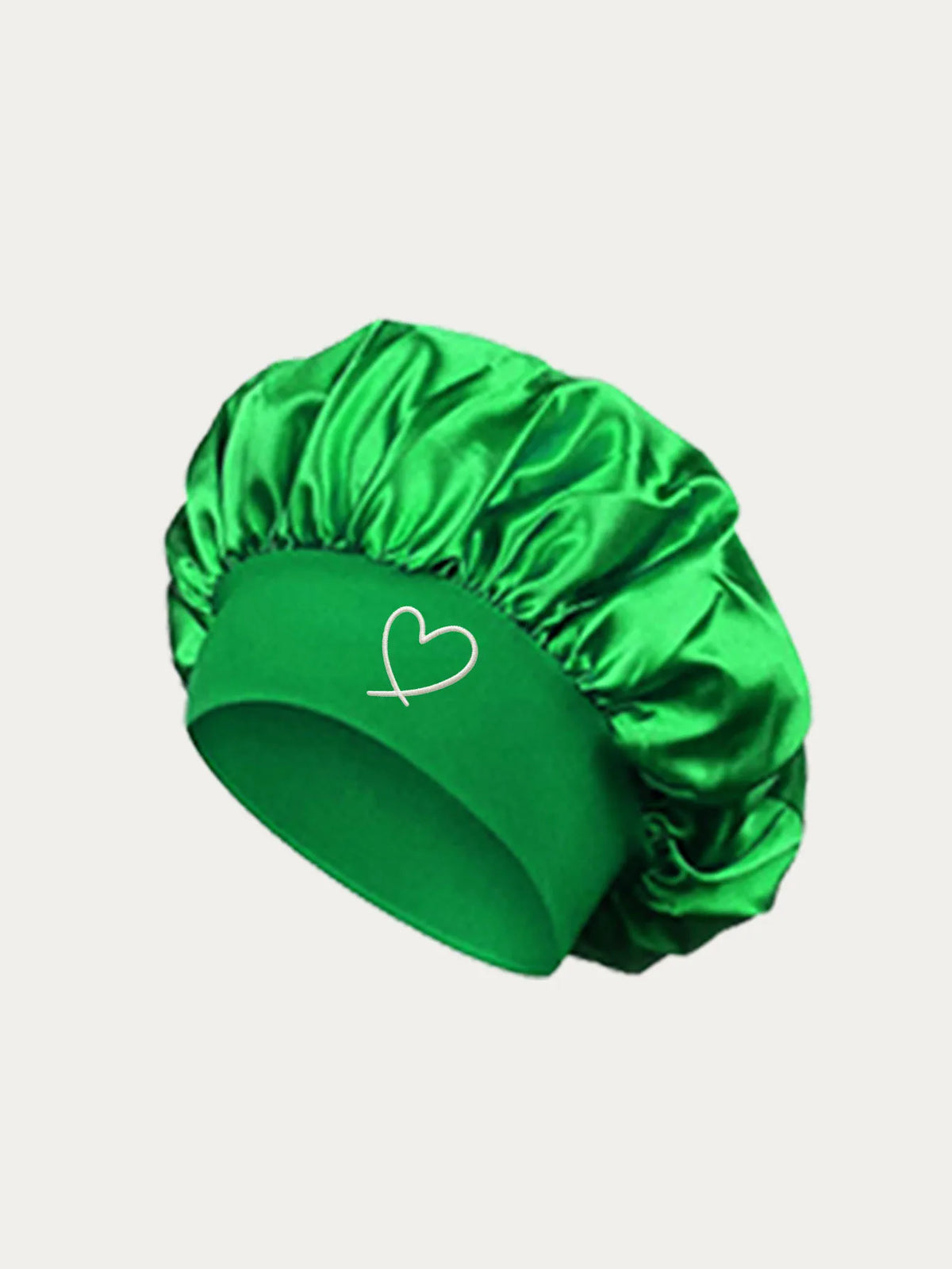Satin sleep bonnet for women with fashionable wide brim for hair protection by HSF Marketplace