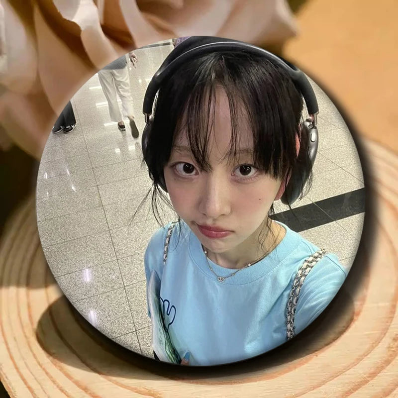 Kpop YVES soft button pins for LOONA fans, cute K-culture accessories by HSF Marketplace