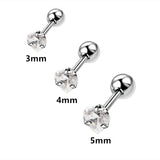 HSF Marketplace stainless steel heart stud earrings set for everyday wear