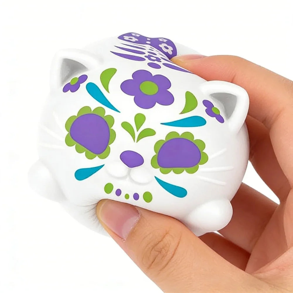 NeeDoh Sugar Skull Cats and Nice Cube squishy sensory toys by HSF Marketplace
