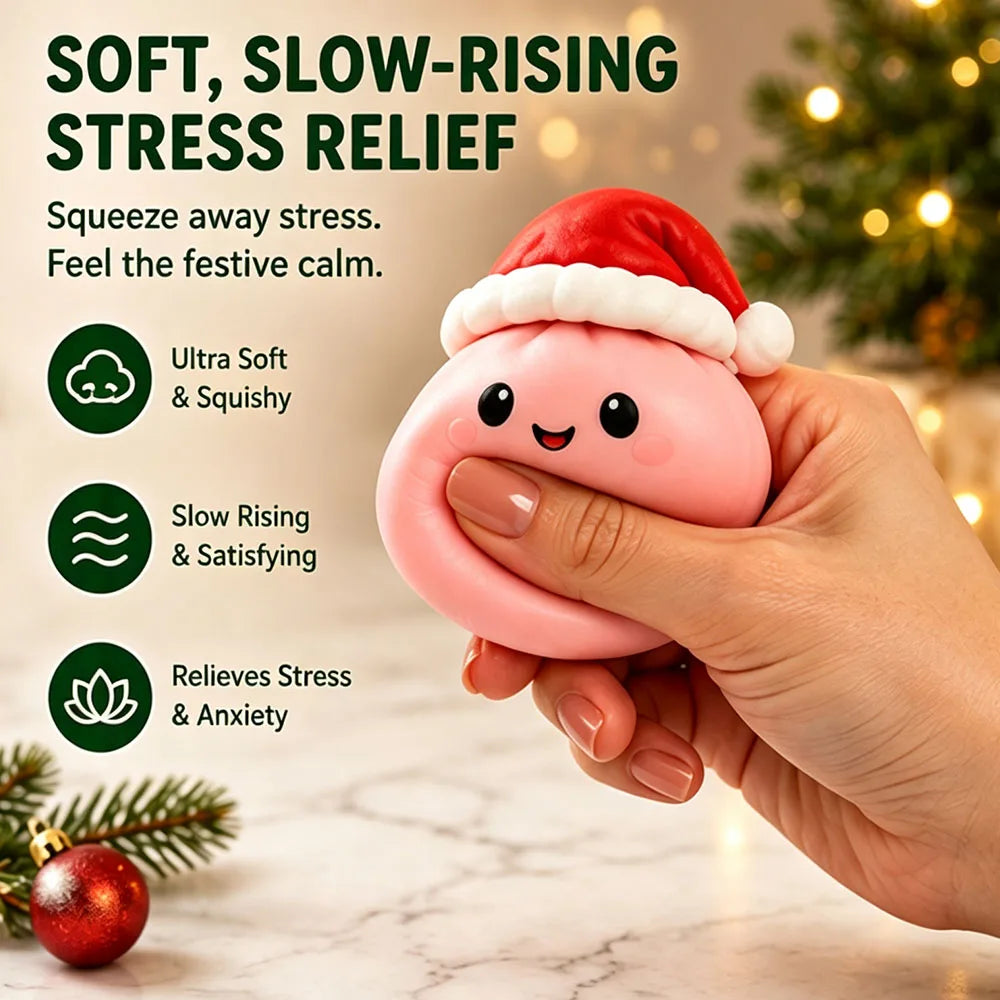 Squishy 2026 New Christmas Advent Calendar, 24 Days Countdown Surprise Box, Dumpling Slow Rebound Squishies Squeeze Sensory Gift