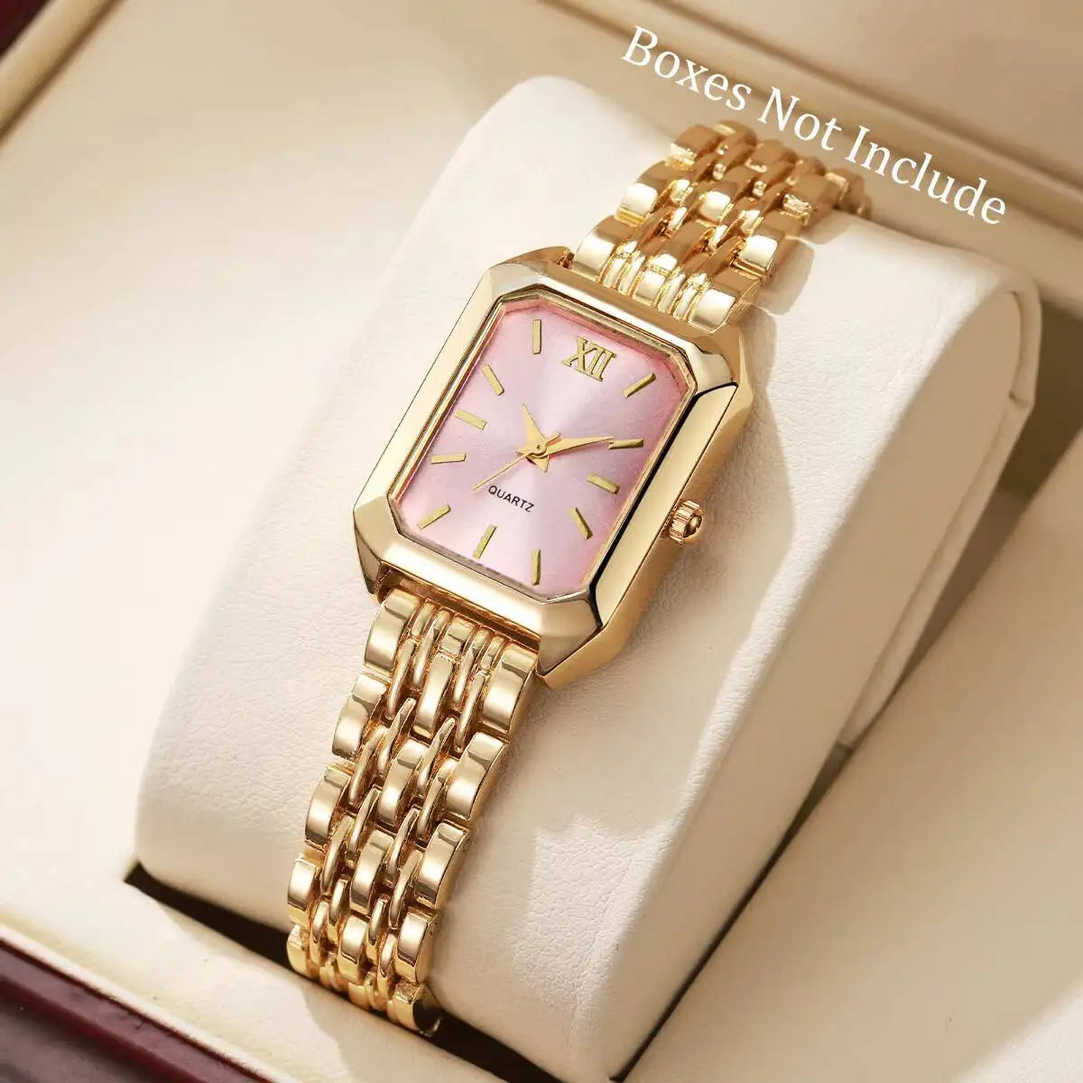 Elegant Rectangle Women Watches Fashion Ladies Quartz Wristwatches Reloj Mujer Girls Clock Gift（Without Box）