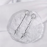 Classic star earrings, chunky dangly hypoallergenic grunge jewelry with a Y2K goth fairy punk aesthetic