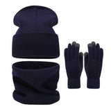 Warm knit beanie, scarf and gloves set for men and women by HSF Marketplace