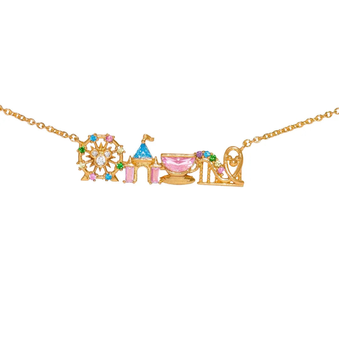 18K gold plated zircon pendant necklace by HSF Marketplace, delicate jewelry for women