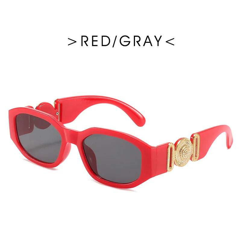 Vintage square sunglasses for men and women with a sleek rectangle design by HSF Marketplace, stylish fashion shades with a classic look.