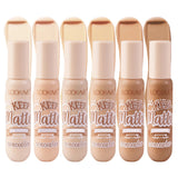 HSF Marketplace liquid concealer stick in six shades, moisturizing full coverage cream makeup for acne and dark circles, natural matte finish
